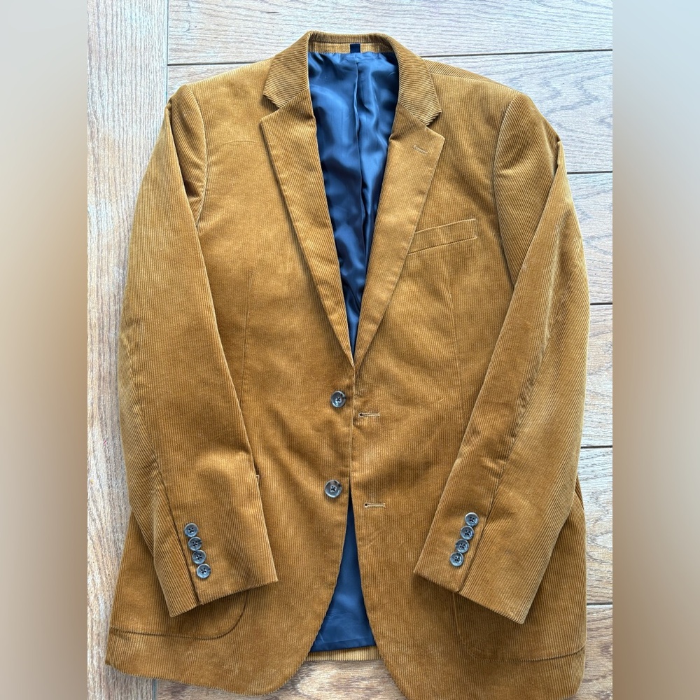 J. Crew Mustard Corduroy Blazer